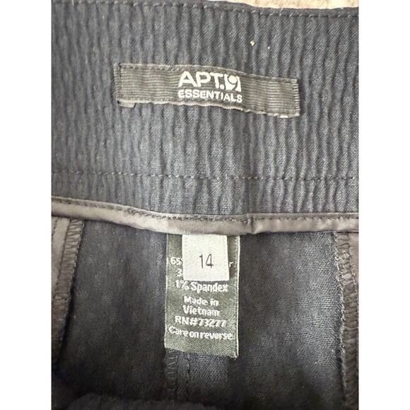 NEW Apt 9 Size 14 Flat Front Mid Rise Casual Shorts Black Button Zip NWT - Picture 9 of 14